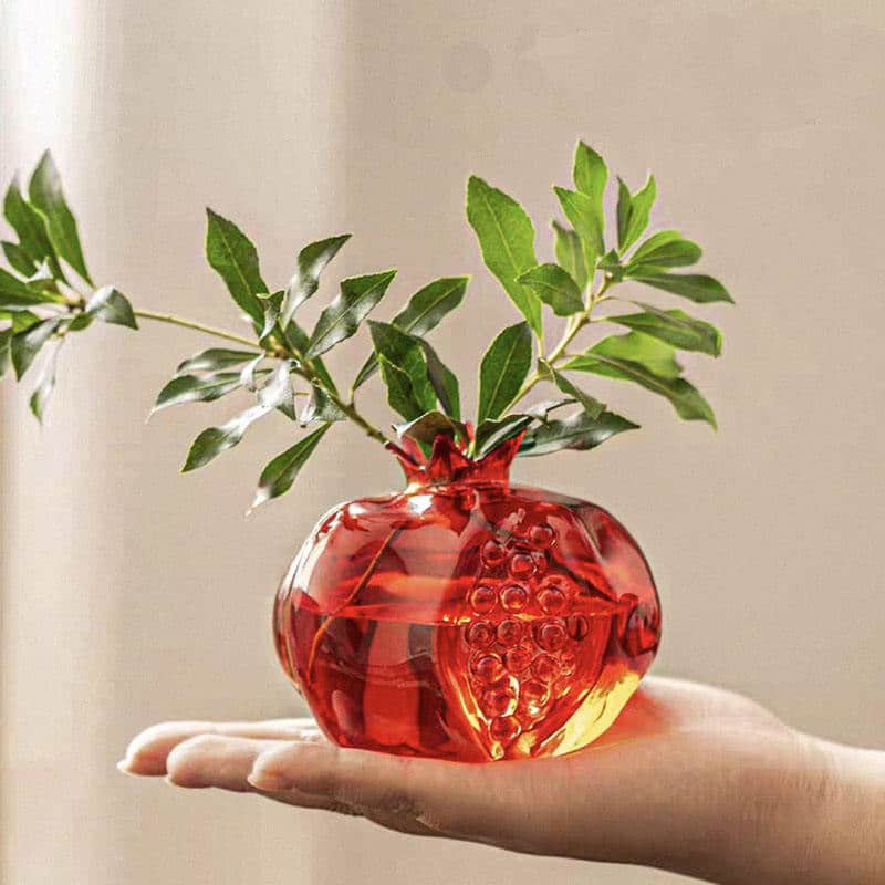 Red-Pomegranate-Hydroponic-Flower-Pot-for-Home-Décor